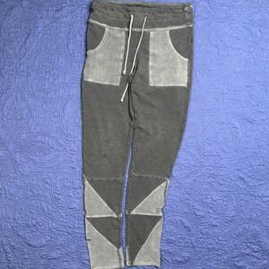 Women's Gray‎ Movement Raw Edge Kyoto Joggers Patchwork Distressed LG Pants